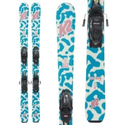 K2 Luv Bug Skis + FDT 7.0 Bindings - Kids' 2024 -K2 k2 luv bug skis fdt 7 0 bindings kids 2024 1 2